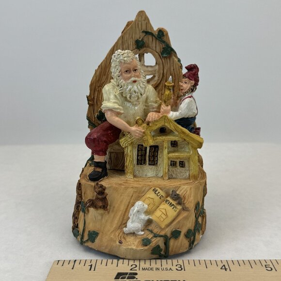 Vintage 1995 House of Lloyd Santa's Workshop Music Box Silent Night 5.5" - Picture 10 of 11